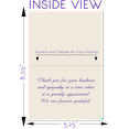 thumbnail image 5 of MPC Brands Purple Orchid Funeral Sympathy Thank You Cards with Envelopes (25 Pack), 5 of 9