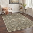 thumbnail image 3 of KUETH 8'x10' Vintage Floral Area Rugs for Living Room, Non Slip Machine Washable Forest Bird Rug, Low Pile Print Rug for Bedroom Dining Room Home Office, 3 of 5
