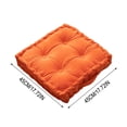 thumbnail image 3 of Violete Thick Floor Cushion with Handles, 18 x 18 in Velvet Seat Pillow, Approx 3.9 in Thick, Firm Support for Meditation, Yoga, Reading, Sofa or Patio Floor Mat, 3 of 7