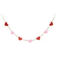 thumbnail image 6 of MRLESS Valentines Day Felt Heart Garland With Red Pink Heart Valentines Decorations Garland Hanging Decor For Valentines Day Indoor Outdoor Home Fireplace Room, 6 of 6