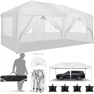 Coleman 16' x 8' Straight Leg Instant Canopy / Gazebo (128 sq. ft
