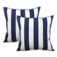 thumbnail image 2 of Housses de Coussin à Fermeture Éclair Intérieures/extérieures - Tissu Bleu (Lot de 3), 2 of 4