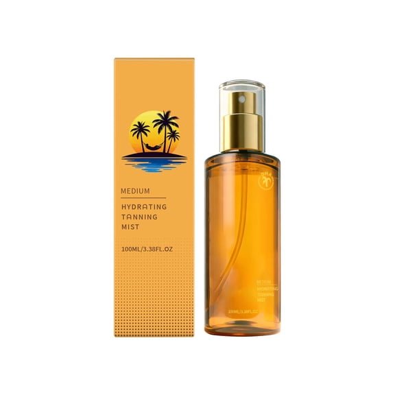 Rewenti Tanning Spray for Body Natural Even Tan Non-Streak Long Lasting Hydrating Moisturizing Soft Care Dry Comfortable Sunless Tanner 100ml