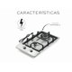 thumbnail image 4 of Parrilla A Gas De Acero Inoxidable 2 Quemadores Plata, 4 of 5