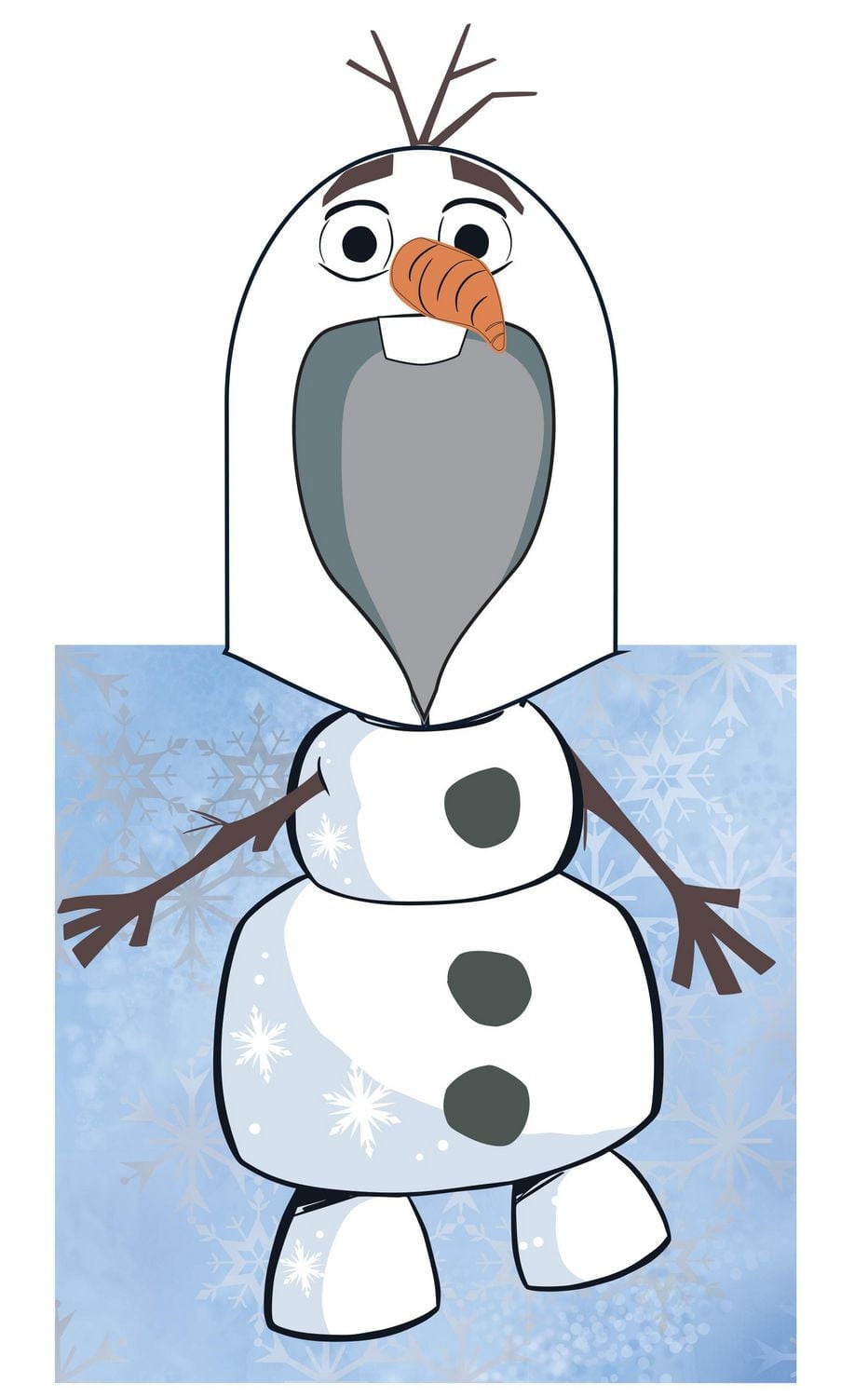 Olaf 3D Hooded Towel