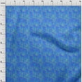 thumbnail image 3 of oneOone Georgette Viscose Medium Blue Fabric Batik Sewing Fabric By The Yard Print Diy Clothing Sewing Supplies 42 -Inch Wide, 3 of 4