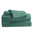 thumbnail image 1 of Comfy Bamboo World 9900 Series 100gsm Embroidered Bedsheets Sheet Set, Full Size, Teal, 1 of 5