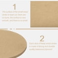 thumbnail image 4 of Uxcell 4pcs 4 Inch Wood Circles for Crafts, 0.2 Inch Thick Unfinished Blank Wooden Rounds Slice Cutouts, 4 of 7
