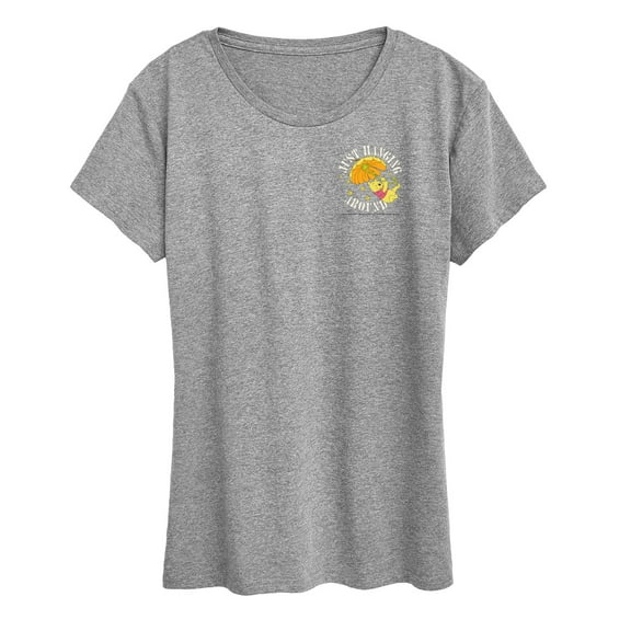 Winnie the Pooh - Just Hanging Around - Left Pocket Area - Women's Short Sleeve Graphic T-Shirt