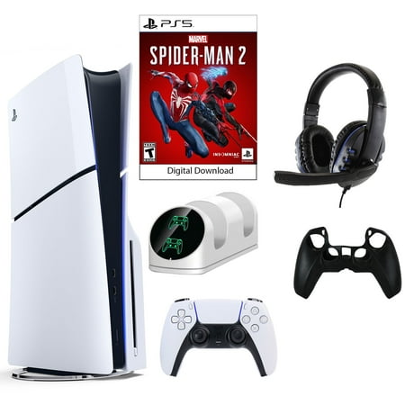 Sony PlayStation 5 Slim 1 TB with Accessories, Black
