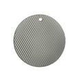 thumbnail image 3 of Multipurpose Silicone Trivet Mat, Heat Resistant Non-Slip Pot Holder, Pack of 4, 7.2 Inches, BPA-Free, Gray, 3 of 3