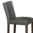 thumbnail image 3 of Benjara Leatherette Wooden Counter Chair with Stitched Details, Set of 2, Gray, 3 of 6