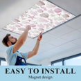 thumbnail image 5 of 2 Pack Pink Coastal Fluorescent Light Covers for Ceiling Lights Summer Starfish Shell Coral Nautical Magnetic Ceiling Light Covers Overhead Light Filters for Office Classroom Home, 5 of 9