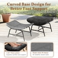 thumbnail image 5 of RADIATA 2-Pack Patio Wicker Ottoman Footrests with Adjustable Feet, All-Weather Outdoor Indoor Foot Stools Metal Frame, 220lb Capacity for Porch, Balcony, Living Room, Gray, 5 of 7