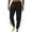 A-Black2149, variant on Lace Up ed Jogger Pants for Men Solid Drawstring Waist Trousers Street Daily Casual Wear