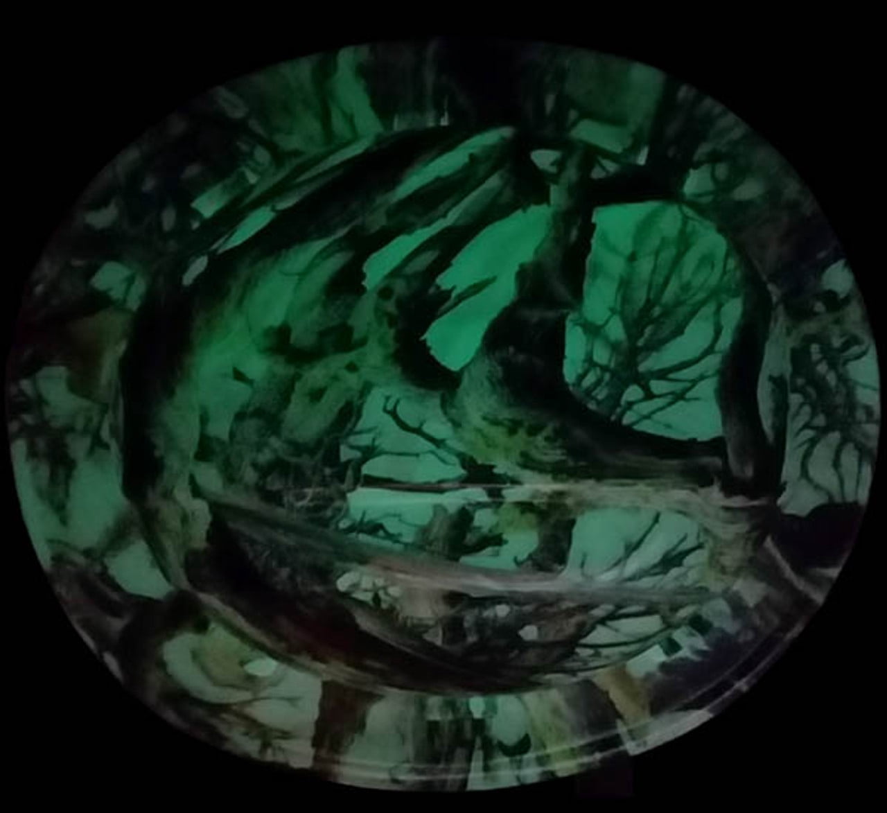 American Camo Hydro Dipped GLOW IN THE DARK Hard Hats Full Brim Style with 4 Pt Suspension