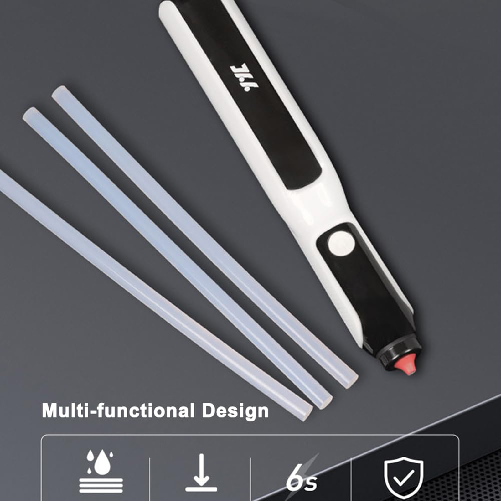 Rechargeable Plastic Glues Extrusion Tool Auto Shutoff Function Light Design Glues Guns for Arts Crafts 7mm Sticks