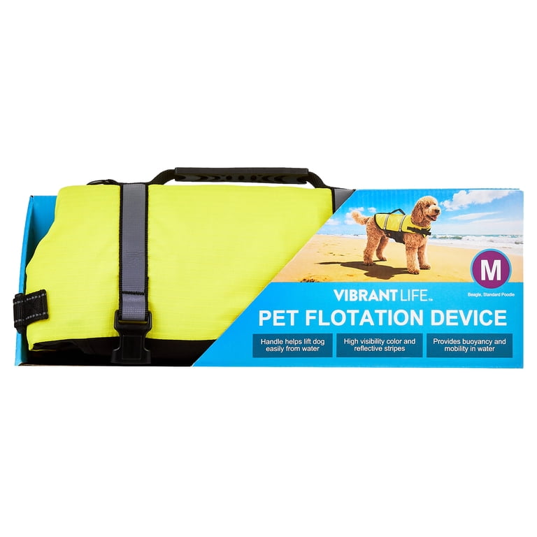 Vibrant Life High-Visibility Dog Floatation Device, Yellow, M