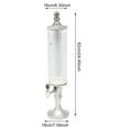 thumbnail image 3 of 3L Beer Tower Dispenser Beverage Cold Juice Drink Bar Party W/Ice Tube Silver, 3 of 17