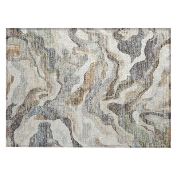 Dalyn Rugs Machine Washable Indoor/Outdoor Chantille ACN2162 Khaki 1'8" x 2'6" Rug