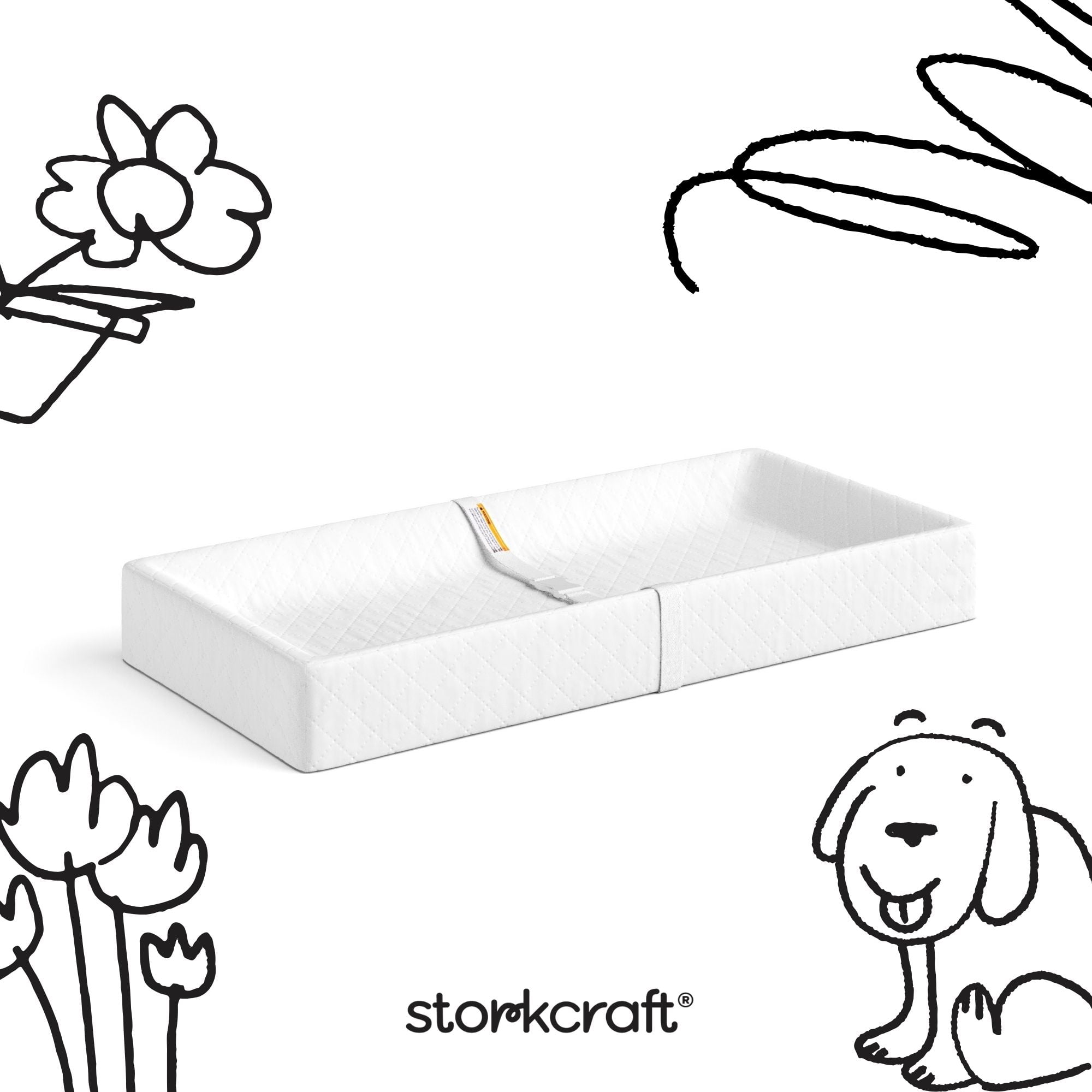 Storkcraft Nest 4-Sided Contoured Changing Pad, 1 piece