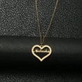 thumbnail image 5 of Name Custom Necklace Custom Name Love Heart Pendant Personalized Heart Stainless Steel Name Necklace for Women Valentine's Day Gift, 5 of 5