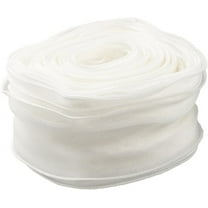 38 Yards 2 Inch White Organza Ribbon Wedding Sheer Ribbon Clear Transparent Chiffon Silk Chiffon Tulle Wrapping Ribbon for Wrapping Gift Making Craft Wedding Bouquet Invitations Decor Supply