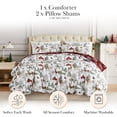 thumbnail image 4 of Southshore Fine Linens White Christmas Reversible Comforter Set, 100 GSM Double-Brushed Microfiber Holiday Bedding, 1 Comforter and 2 King Pillow Shams, King/California King, 4 of 12