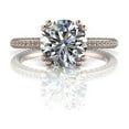 thumbnail image 1 of 3.25 Ct Round Diamond Engagement Rings for Women Solid 18K Rose Gold, 1 of 4