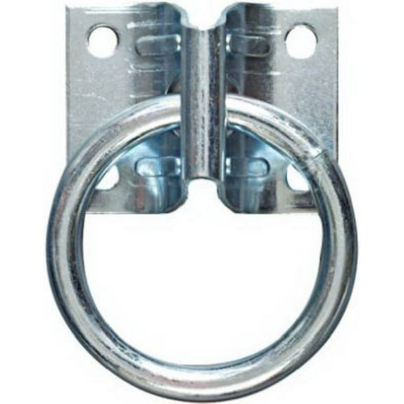 Hampton Small Zinc-Plated Silver Steel 1.875 in. L Hitching Ring 250 lb. 1 pk (Pack of 5)