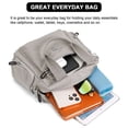 thumbnail image 4 of BadPiggies Nylon Crossbody Bag for Women Multi Pockets Waterproof Handbag Messenger Purses Travel Shoulder Bag - Khaki, 4 of 10