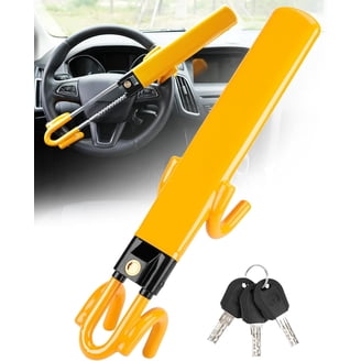 Disklok Steering Wheel Lock, Silver, Anti-Theft Security Device