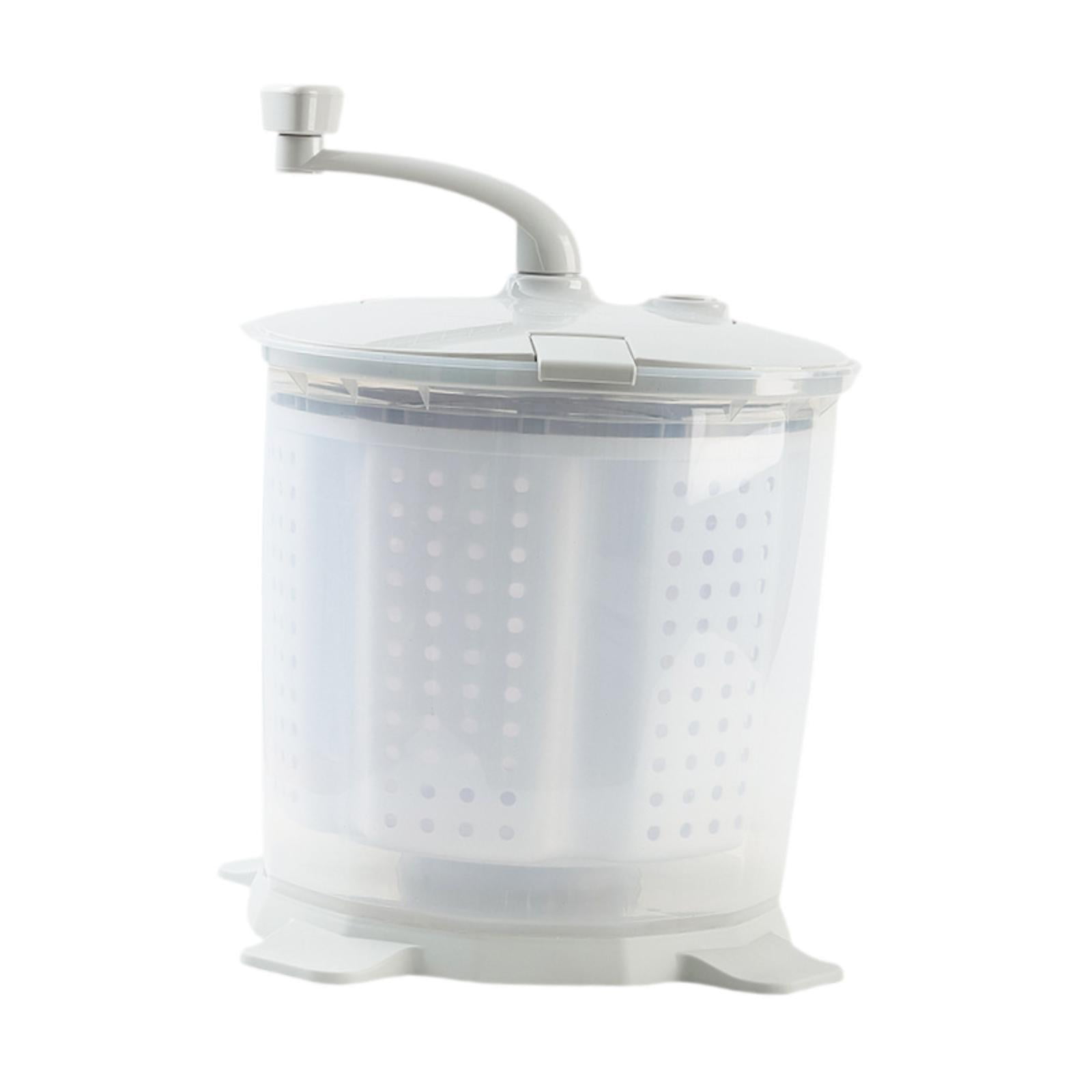 WeiLaiKeQi Hand Cranked Washing Machine Laundry Machine for Household Counter Top Dorms