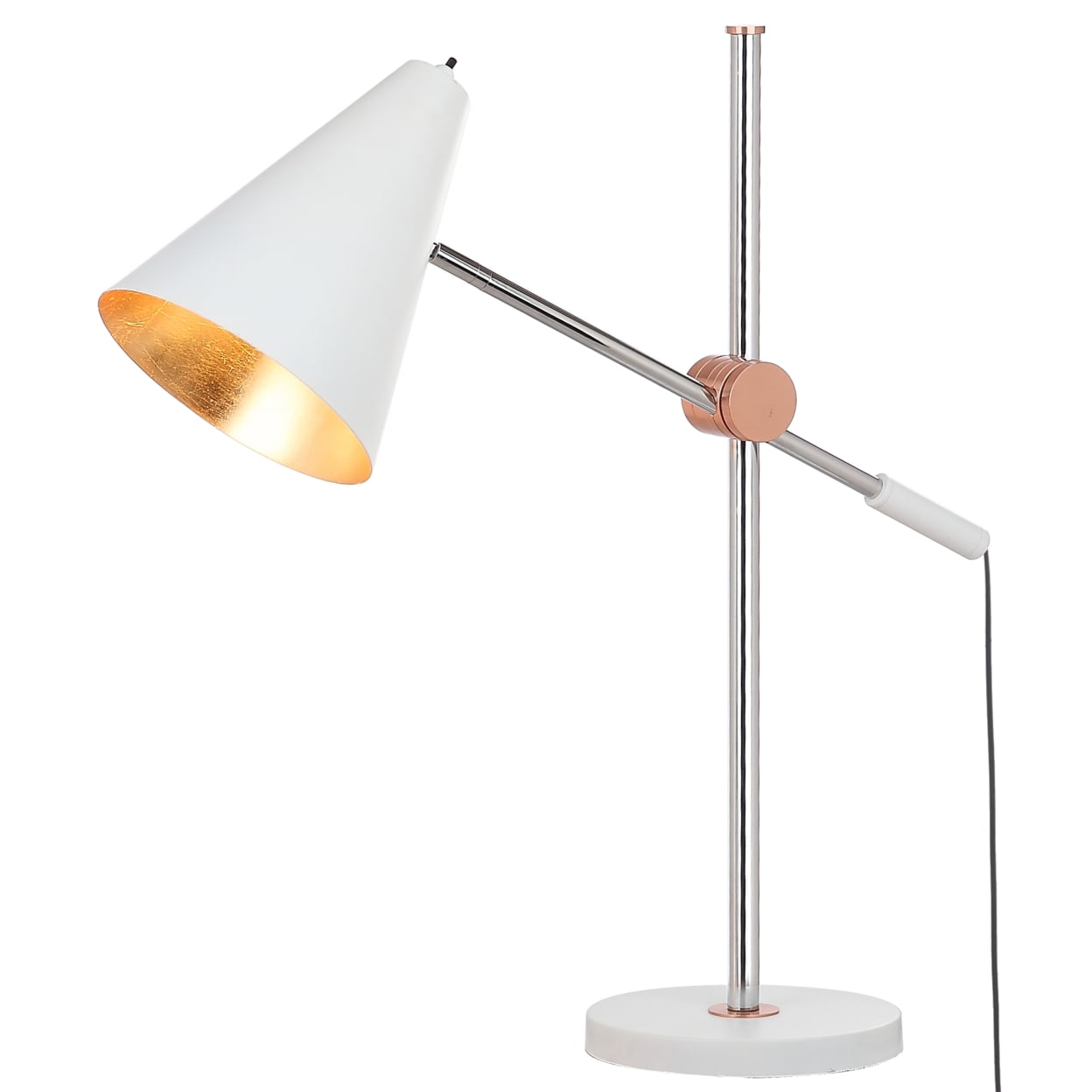 Safavieh Alexus 28 in. H Mid-Century Adjustable Table Desk Lamp