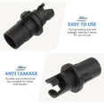 thumbnail image 3 of PENIKOKO 2Pcs Kayak Pump Adapter Strong Sealing Black Valve Connector for Inflatable Boats, 3 of 7
