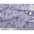 thumbnail image 2 of Soimoi Purple Silk Fabric Text & Monuments Architectural Fabric Prints By Yard 42 Inch Wide, 2 of 3