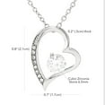 thumbnail image 2 of Dearest Daughter Open Heart Pendant Necklace, 2 of 5