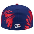 thumbnail image 4 of Men's New Era Royal/Red Texas Rangers Retro Pattern 59FIFTY Fitted Hat, 4 of 6