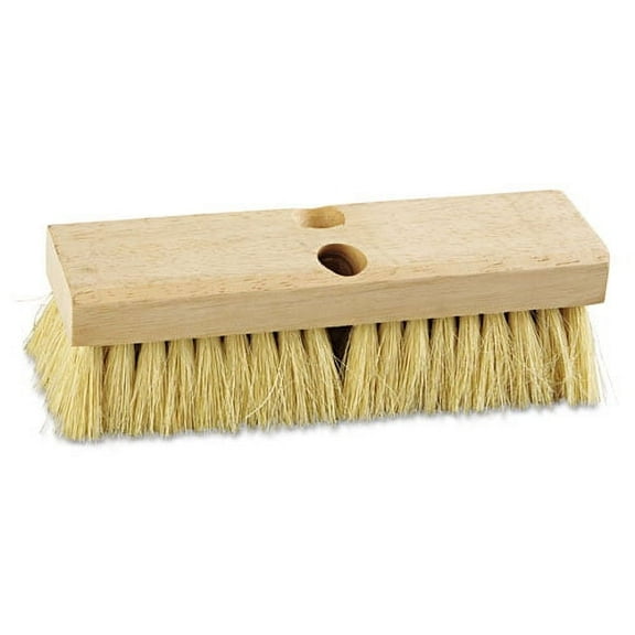 Deck Brush Head, 2" White Tampico Bristles, 10" Brush | Bundle of 2 Each
