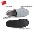 thumbnail image 3 of Hanes Men's Closed Back Slipper Shoe - Memory Foam with Indoor Outdoor Sole, 3 of 9