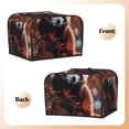 thumbnail image 6 of Cauagu Red Panda Autumn Branches for 4 Slice Toaster Cover (11.4''×7.9''×7.5'') Bread Machine Cover Toaster Protector Kitchen Appliance Dust Cover, 6 of 7
