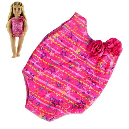 Bathing Suits For 18 Inch Dolls Moaere 2 Sets Doll Summer Bikini Swimwear Swimsuits Bathing Suits for American Girl 18 Inch Dolls ()