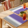 thumbnail image 4 of Purple Grey Ombre Placemats Set of 4 Gradient Color Place Mats Table Mats Kitchen Dining Home Outdoor Party Table Decoration, 4 of 9