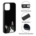 thumbnail image 2 of FINCIBO Soft Rubber Protector Cover Case for Apple iPhone 12 / 12 Pro 6.1" 2020 (NOT FIT Apple iPhone 12 Pro Max 6.7" 2020/iPhone 12 mini 5.4" 2020), Animal Black White Tuxedo Cat, 2 of 5