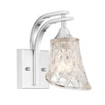 thumbnail image 6 of Vanity Art 1 Light Dimmable Polished Chrome Armed Sconce Lighting | Modern Fixtures Accent Wall Lights for Bedroom Entrance Doorway Dining Room Living Room Hallway Bathroom Scones S3001CH-R03, 6 of 6