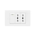 thumbnail image 1 of White Italy Chile Outlet with USB Smart Type-c Fast Charging,Dual USB Wall Socket Chile Plugs Plastic Panel Light Switch Sat TV, 1 of 5