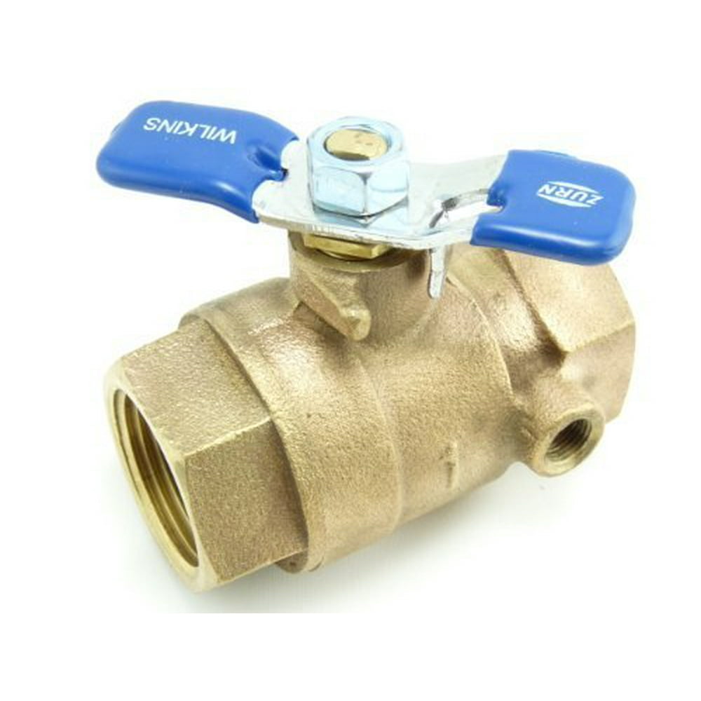 Zurn 1850T 1Inch Tapped Ball Valve, Works with 1" Wilkins 975XL