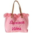 thumbnail image 1 of Bolso Hombro Mujer Lona Tote Letra Moda para Viajes Al Aire Libre Verde, 1 of 2