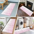 thumbnail image 5 of Pink 2'x6' Runner Rugs for Hallway Kitchen Bedside Non Slip Washable, Polka Dots Watercolor Abstract Art Entryway Rug Runners with Rubber Backing, Long Carpet Runner for Laundry Room, 5 of 8
