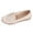 White, variant on Penny Loafers for Women Round Toe Retro Pattern Slip on Moccasins Comfortable Driving Walking Shoes for Outdoor Travel White Size 9.5